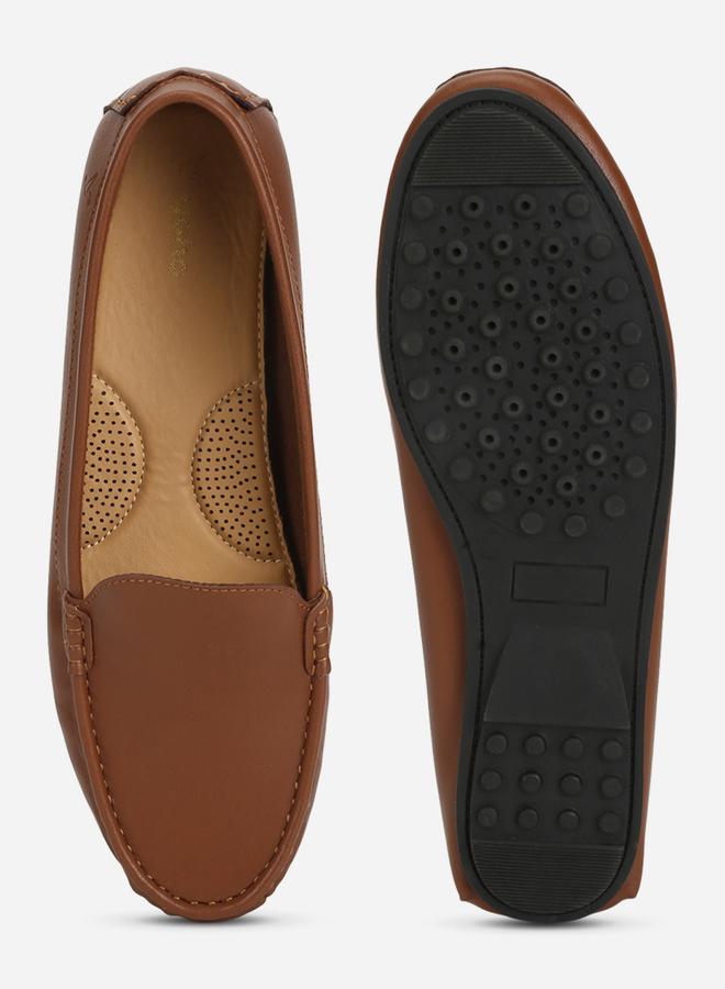 YOHO Brown Solid Casual Loafers - Image 2